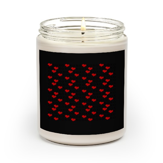 XOXO Valentines day pattern Scented Candles