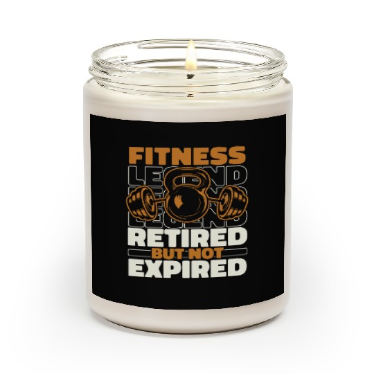 Fitness Workout Gym Retired Scented Candles