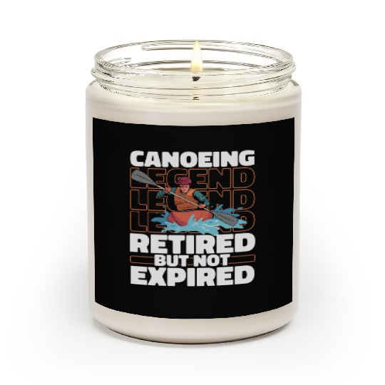 Canoe Canoeing Canoeist Retired Scented Candles