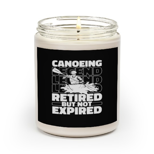 Canoe Canoeing Canoeist Retired Scented Candles
