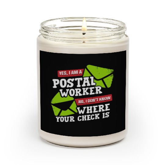 Postal Worker, postal worker, mailman, postman Scented Candles