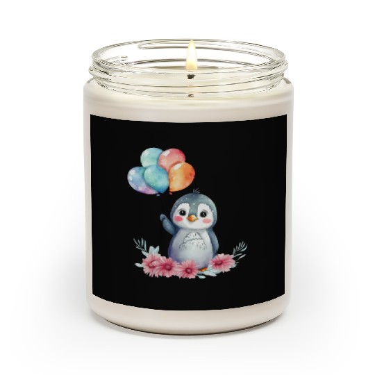 Penguin Animal Cute Antarctica Bird Zoo Winter Scented Candles