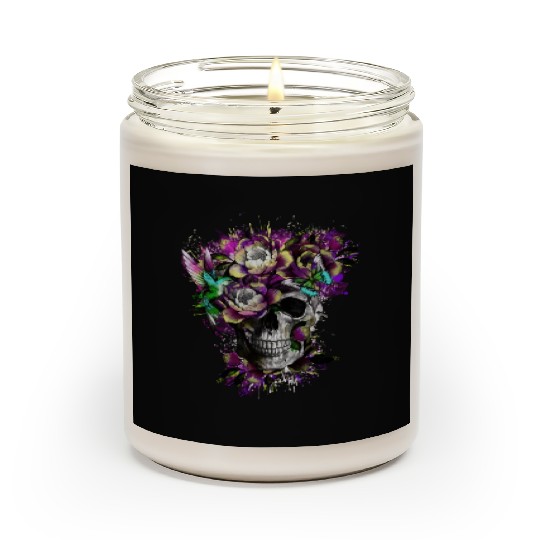 Flower Skull Streetwear Scented Candles