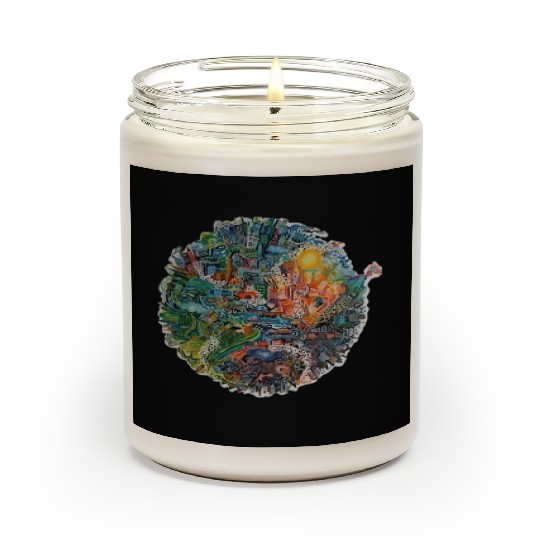 Save Planet Protect the Earth Warning Design Scented Candles