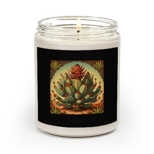 Agave Plant Collectors Agave Mexican Folk Painting Scented Candles
