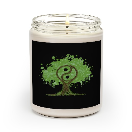 Ying Yang Tree of Life Scented Candles