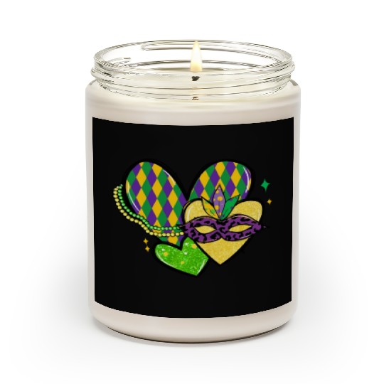 New Orleans Kids Girls Love Mardi Gras Outfit Scented Candles