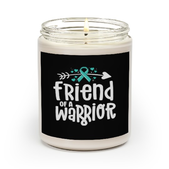 Friend Of A Warrior Support Team Ovarian Cancer Scented Candles