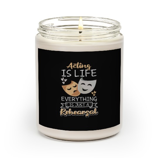 Actress Rehearsal Singer Drama Club Scented Candles