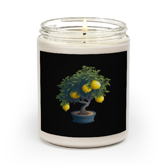 Lemon Bonsai Tree Scented Candles