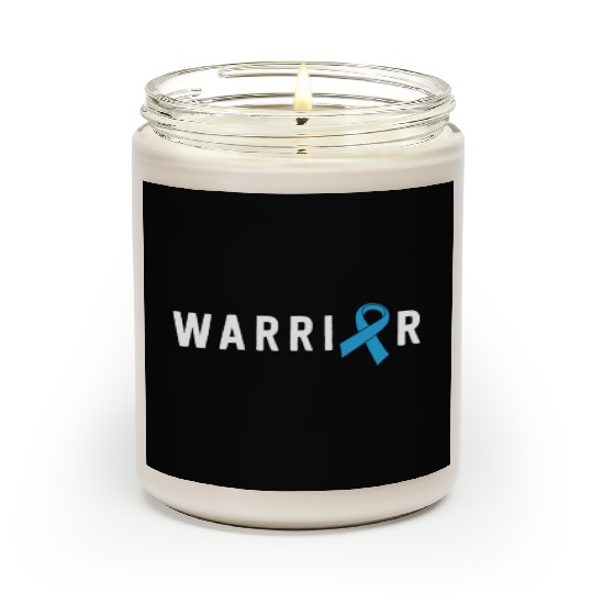 Prostate Cancer Warrior Light Blue Ribbon Dad Scented Candles