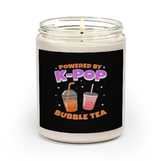 Powered By K-pop Bubble Tea Scented Candles