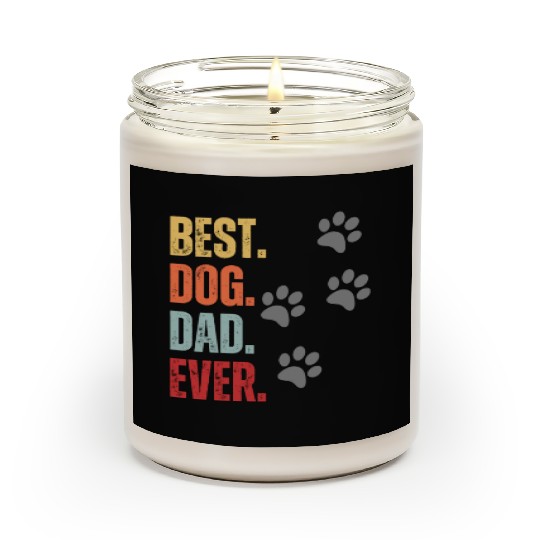 FUNNY BEST DOG DAD EVER CLASSIC Scented Candles