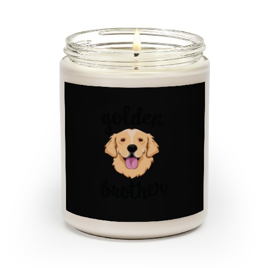 Golden Retriever Brother Sibling Family Dog Scented Candles