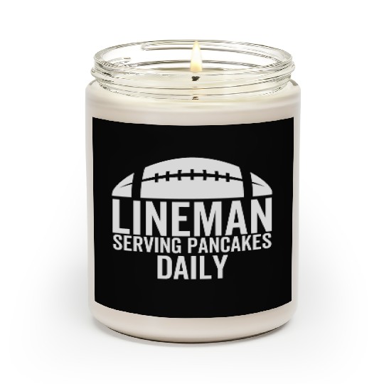 Lineman Serving Pancakes Daily Scented Candles