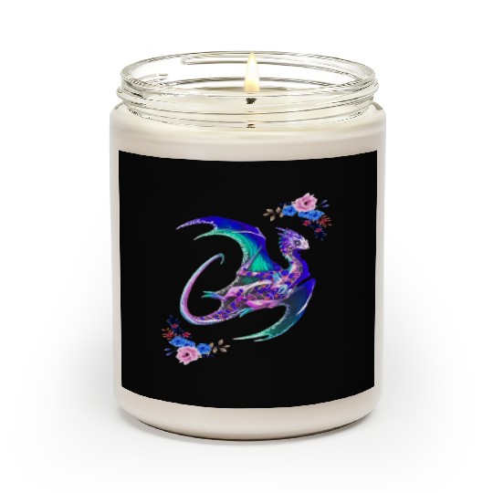 Day Of The Dead Sugar Skull Dragon Scented Candles