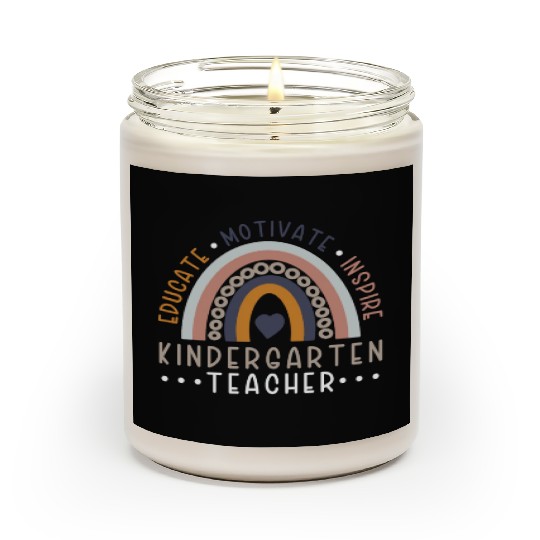 Educate Motivate Inspire Kindergarten Teacher Scented Candles