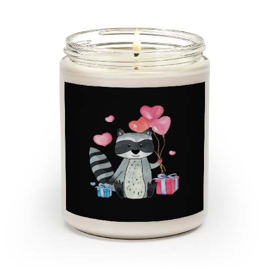 Raccoon Valentine Gift Raccoon Owner Trash Panda Scented Candles