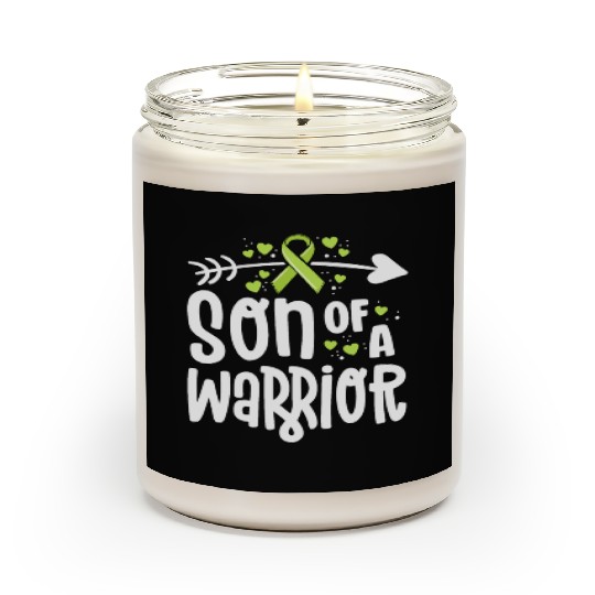 Son Of A Warrior Lymphoma Cancer Awareness Family Scented Candles