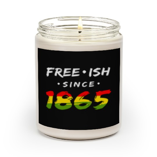 Juneteenth free since 1865 Black History US Africa Scented Candles