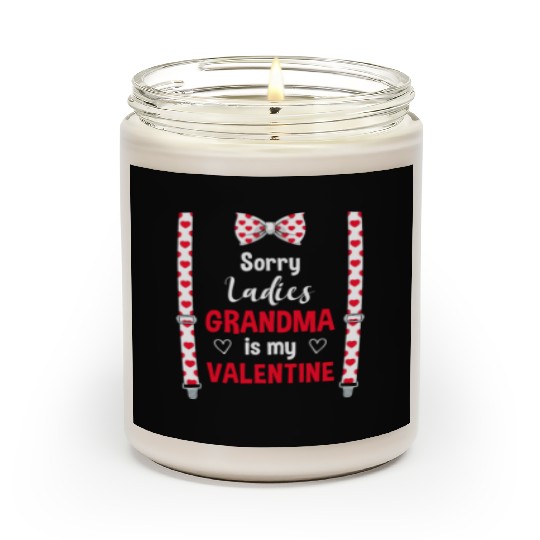 Sorry Ladies Grandma Is My Valentine Grandkid Scented Candles