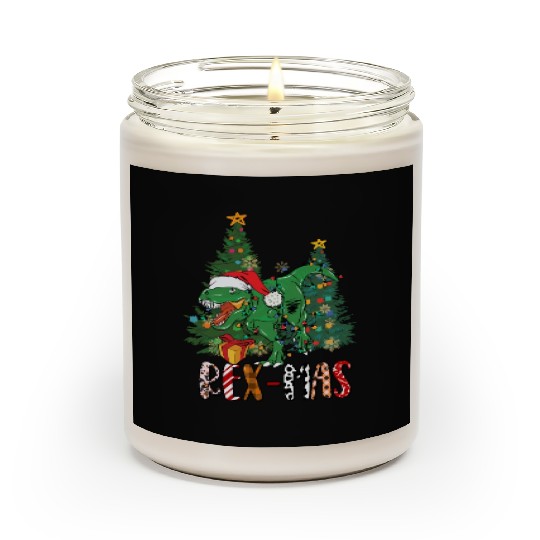 Dino dinosaur T-rex Trex Tyrannosaurus Xmas Scented Candles