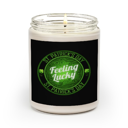 Shamrock Feeling Lucky On St Patricks Day Scented Candles