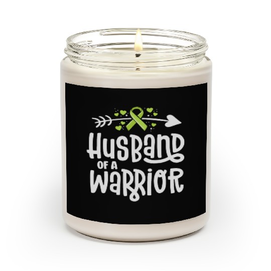 Husband Of A Warrior Lymphoma Cancer Awareness Scented Candles