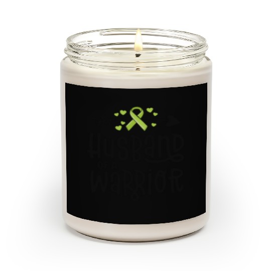 Husband Of A Warrior Lymphoma Cancer Awareness Scented Candles