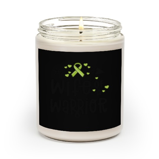 Wife Of A Warrior Lymphoma Cancer Awareness Scented Candles