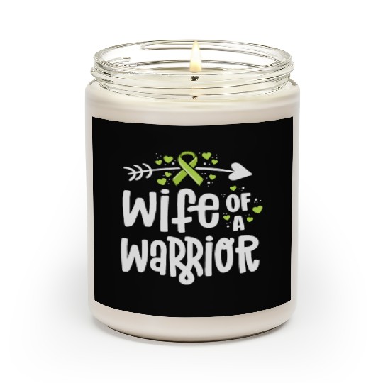 Wife Of A Warrior Lymphoma Cancer Awareness Scented Candles
