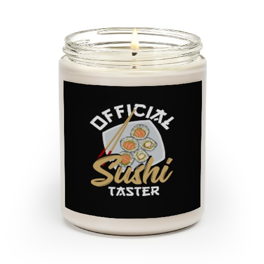 Official Sushi Taster Sushi Rice Fish Sashimi Scented Candles