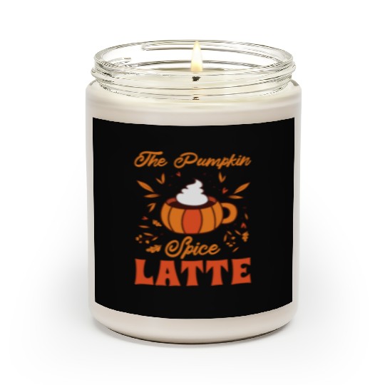 Pumpkin Spice Latte Halloween Coffee Lover Tarot Scented Candles