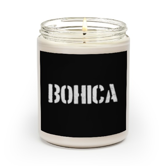 Bohica Funny Military Slang Veteran Gift Bohicamil Scented Candles
