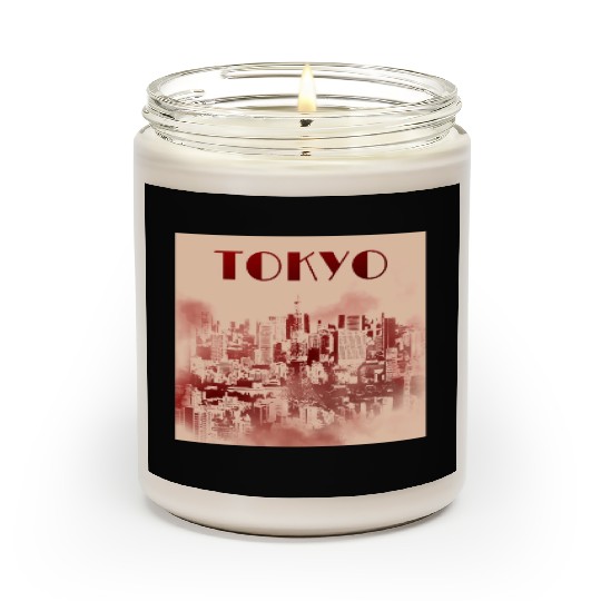 Tokyo Skyline City Japan Travel Shibuya Japanese Scented Candles