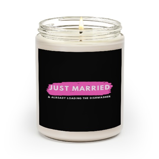 Just Married Scented Candles