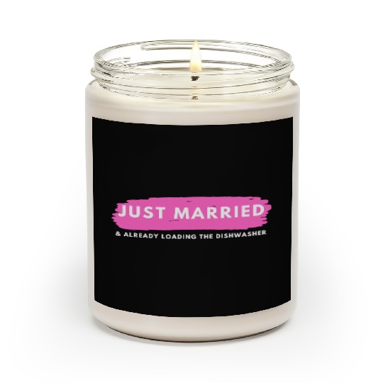 Just Married Scented Candles