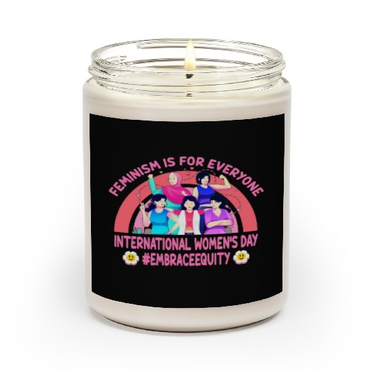 International Women's Day Embrace Equity Feminism Scented Candles