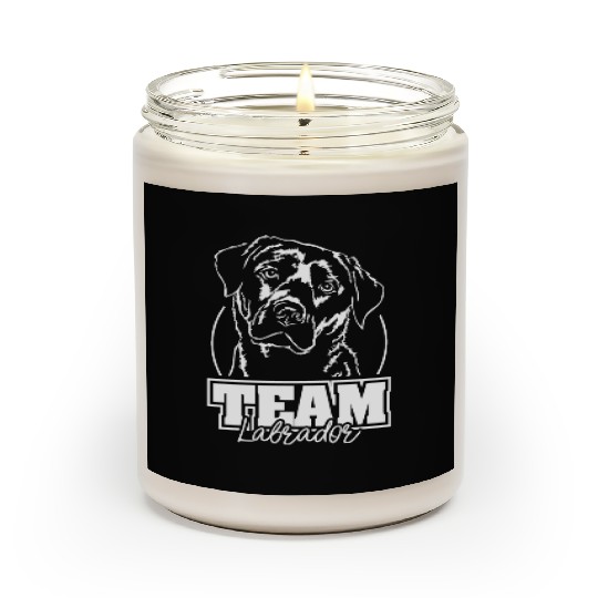 Team Labrador Retriever dog mom hound Scented Candles