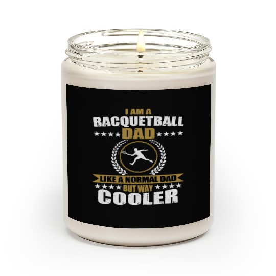 Funny Racquetball Dad For Men Scented Candles