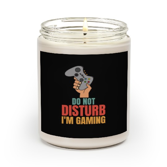 Do Not Disturb Im Gaming Scented Candles - Perfect for Dad