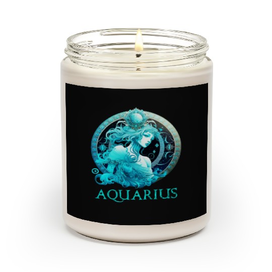 Embrace Your Aquarius Identity: Aquarius Pride Zod Scented Candles