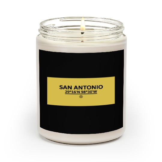 San Antonio S Coordinate's design Scented Candles