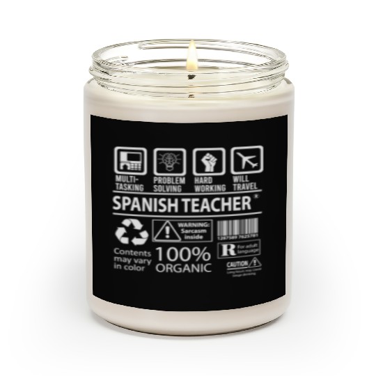 Spanish Teacher Scented Candles - Multitasking Job Gift It