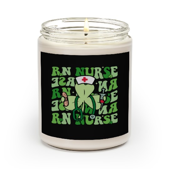 Groovy Registered Nurse Funny Shamrock Scented Candles