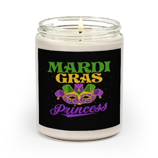 Mardi Gras Princess Parade BeadsParty Scented Candles