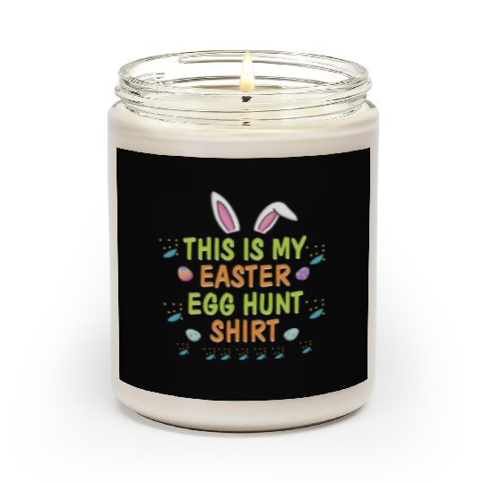 This Is My Easter Egg Hunt Funny Rabbit Face Squad Scented Candles
