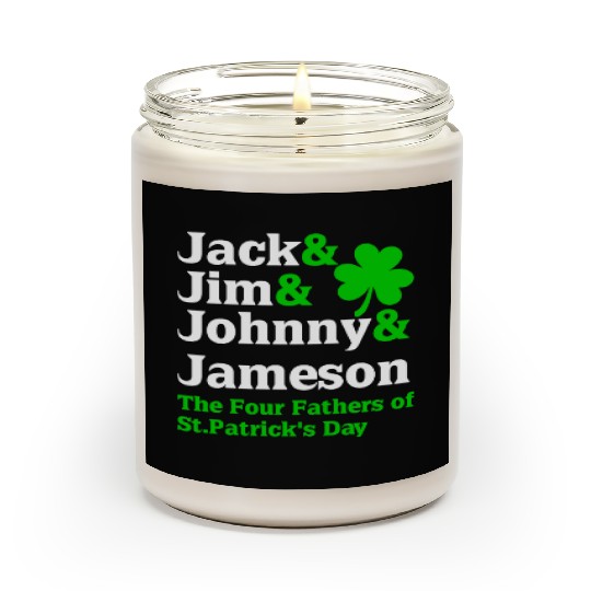 Jack Jim Johnny Jameson Father of St Patrick Day Scented Candles