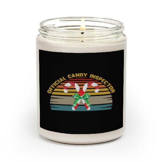 Official Candy Inspector Halloween Candy Corn Scented Candles