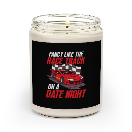 Race Car Dirt Track Racing Funny Racer Race Car Scented Candles
